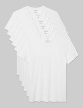 Second Skin High V-Neck Modern Fit Undershirt (6-Pack)