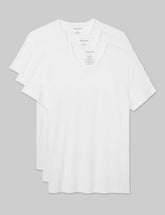 Second Skin High V-Neck Modern Fit Undershirt (3-Pack)