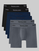 Second Skin Luxe Rib Mid-Length Boxer Brief 6" (6-Pack)