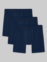 Second Skin Luxe Rib Mid-Length Boxer Brief 6" (3-Pack)