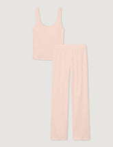 Women's Cotton Pointelle Rib Tank & Pant Set