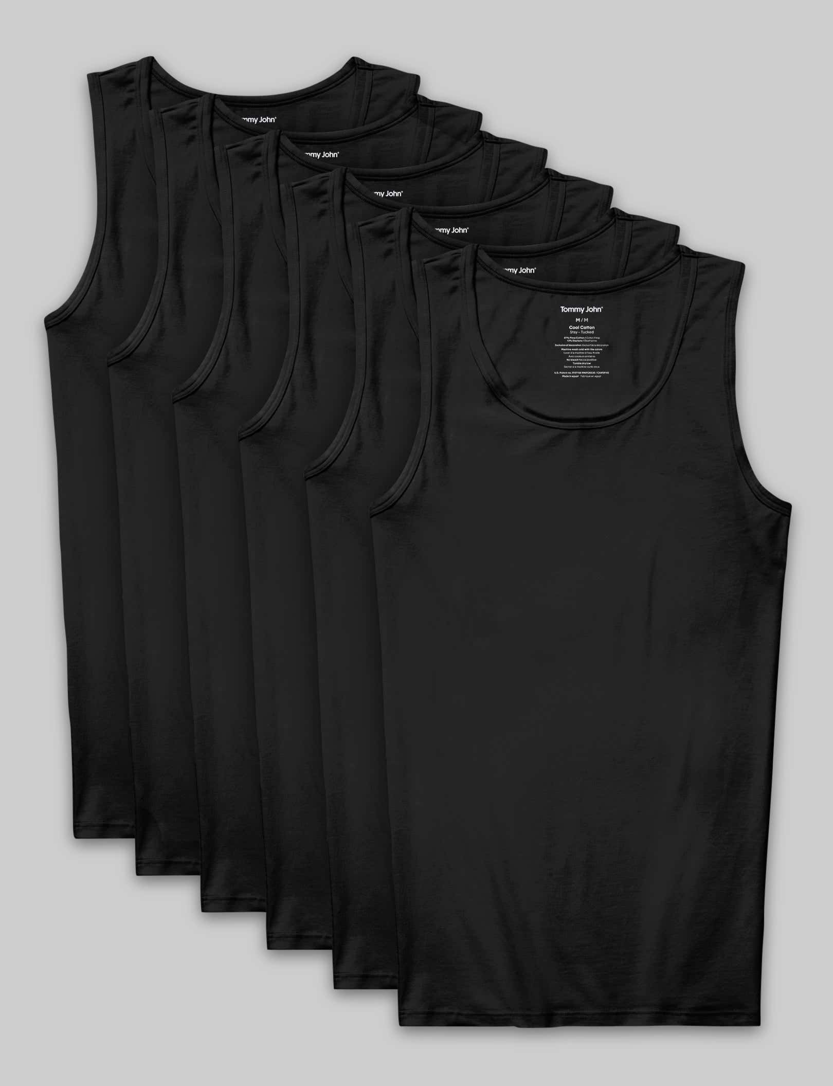 Cool Cotton Tank Stay-Tucked Undershirt (6-Pack)