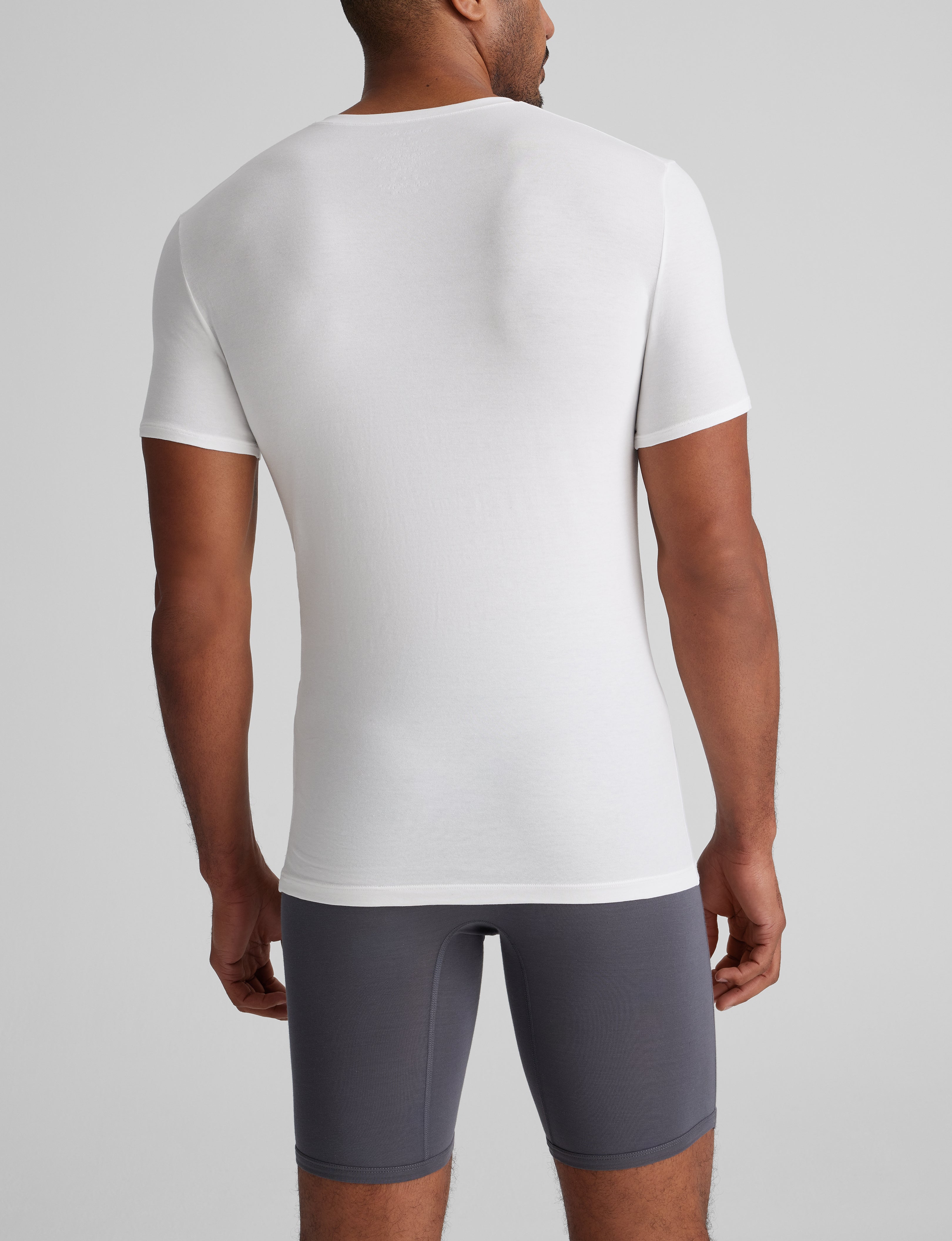 Cool Cotton High V-Neck Stay-Tucked Undershirt