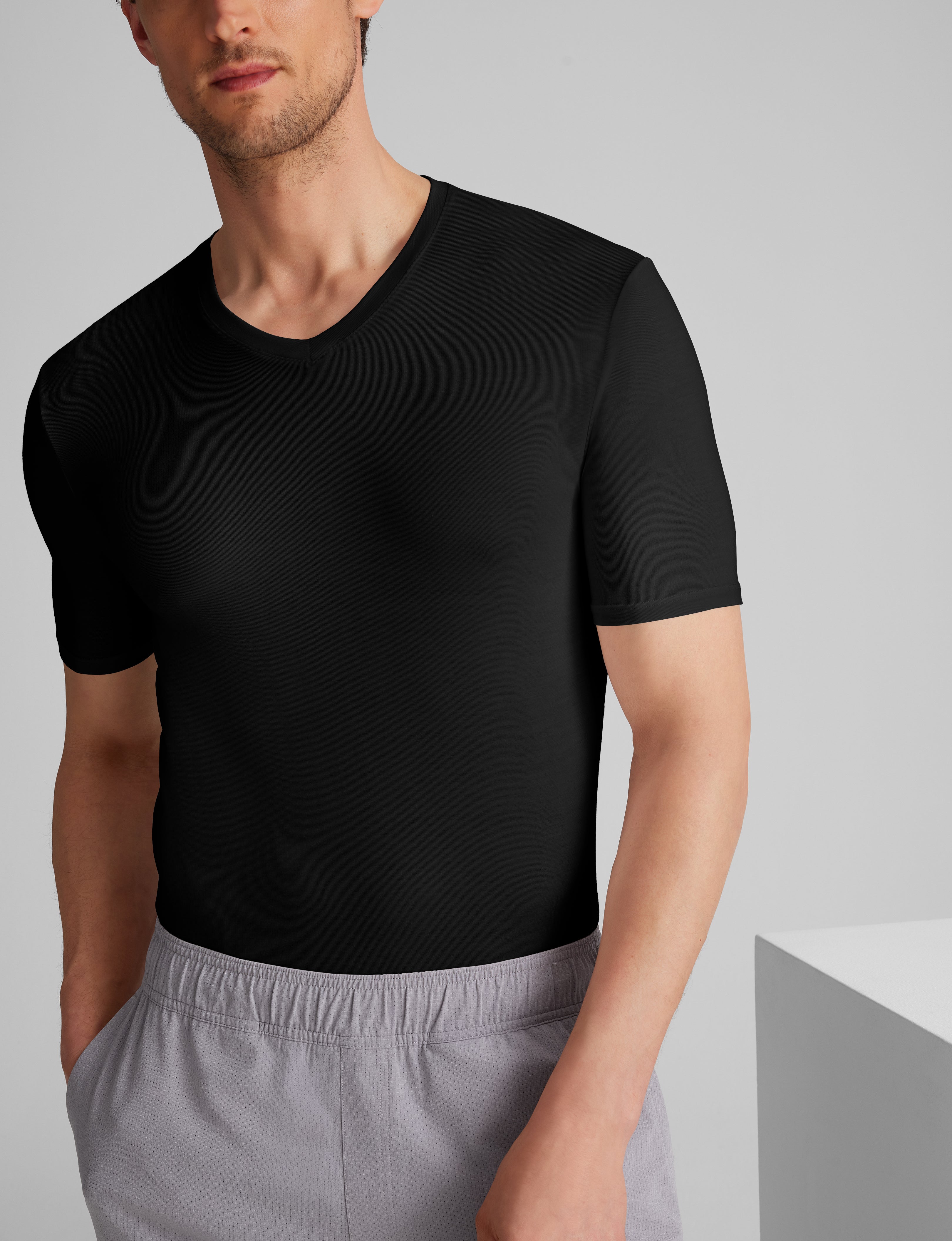 Second Skin High V-Neck Stay-Tucked Undershirt