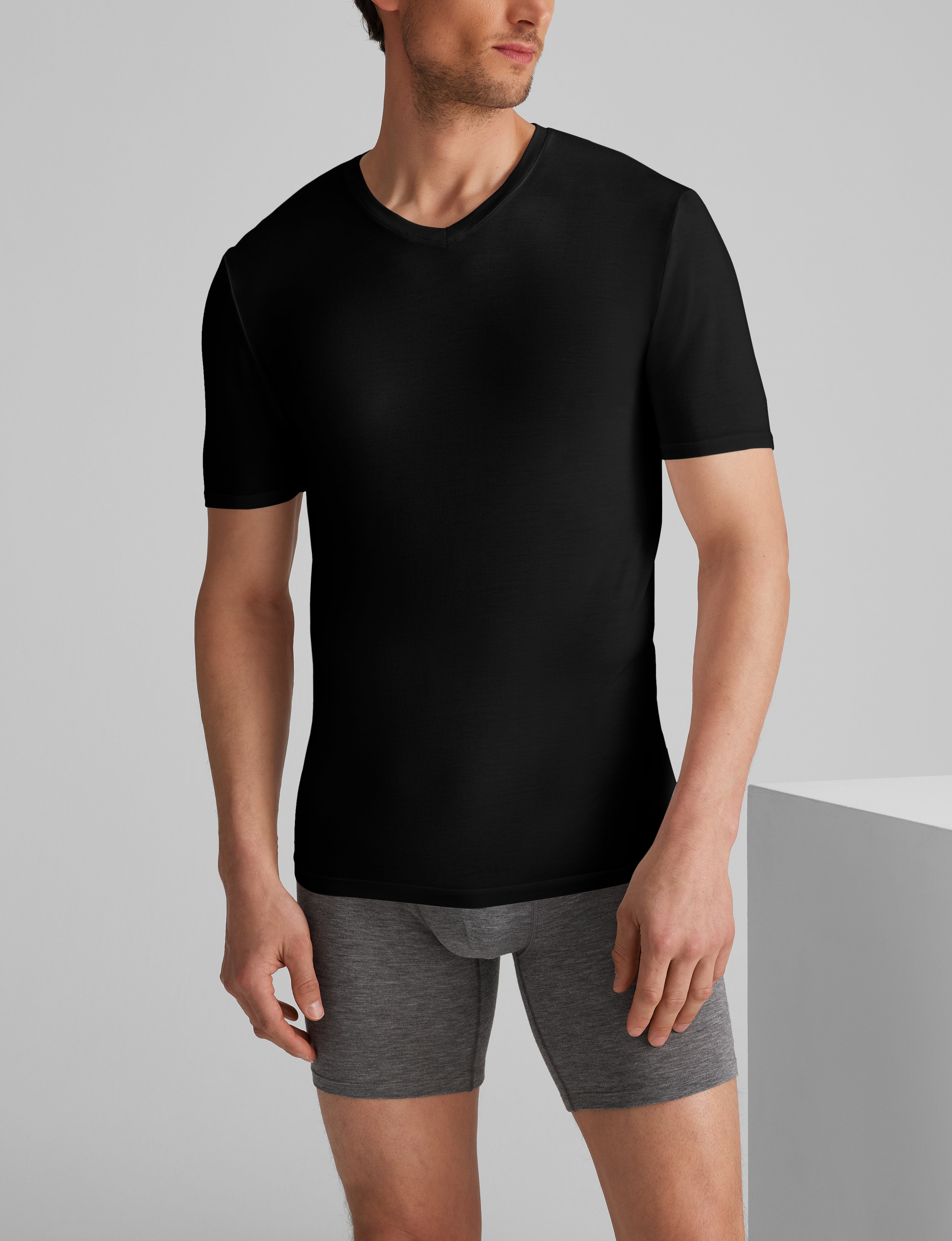 Second Skin High V-Neck Stay-Tucked Undershirt