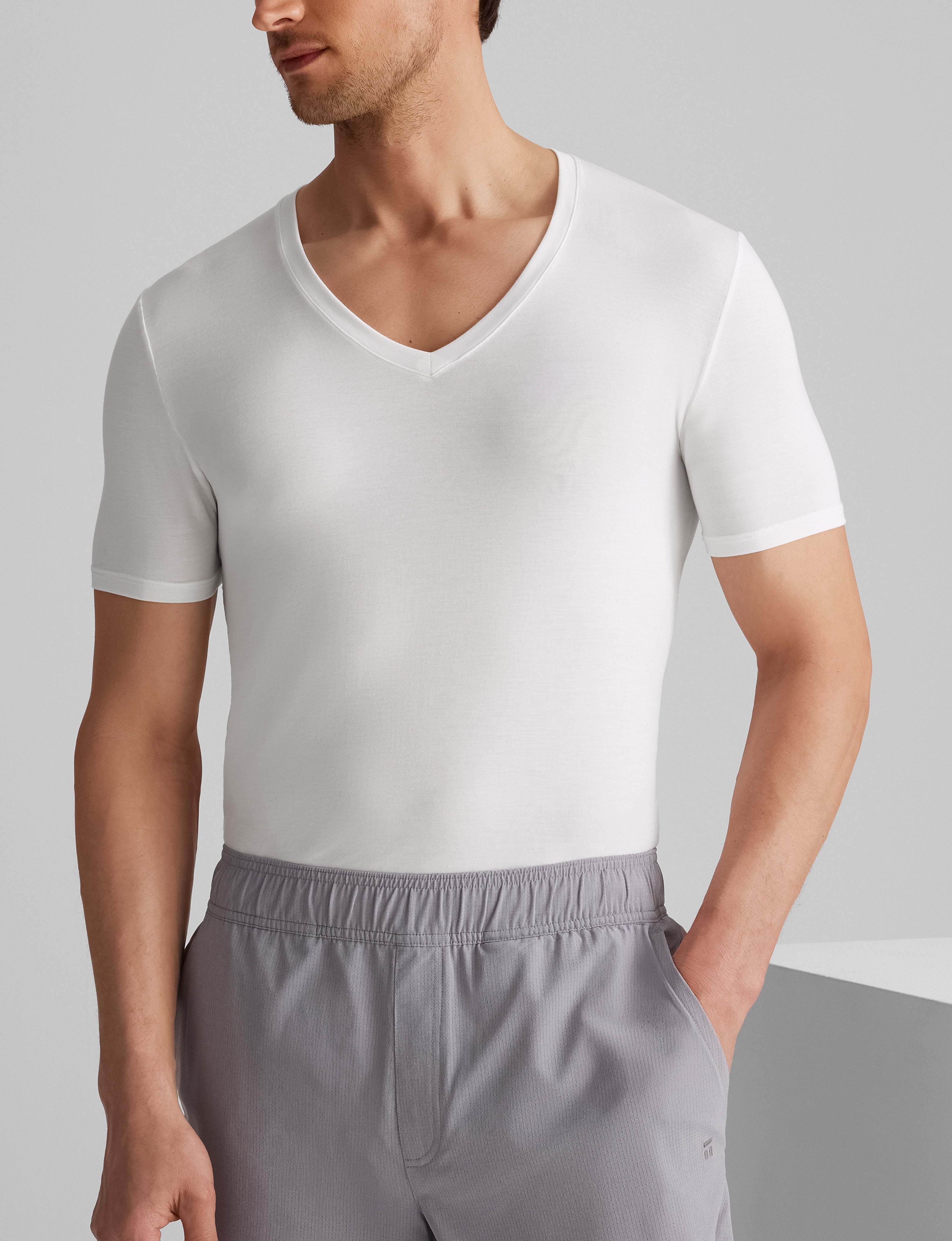 Second Skin Deep V-Neck Stay-Tucked Undershirt
