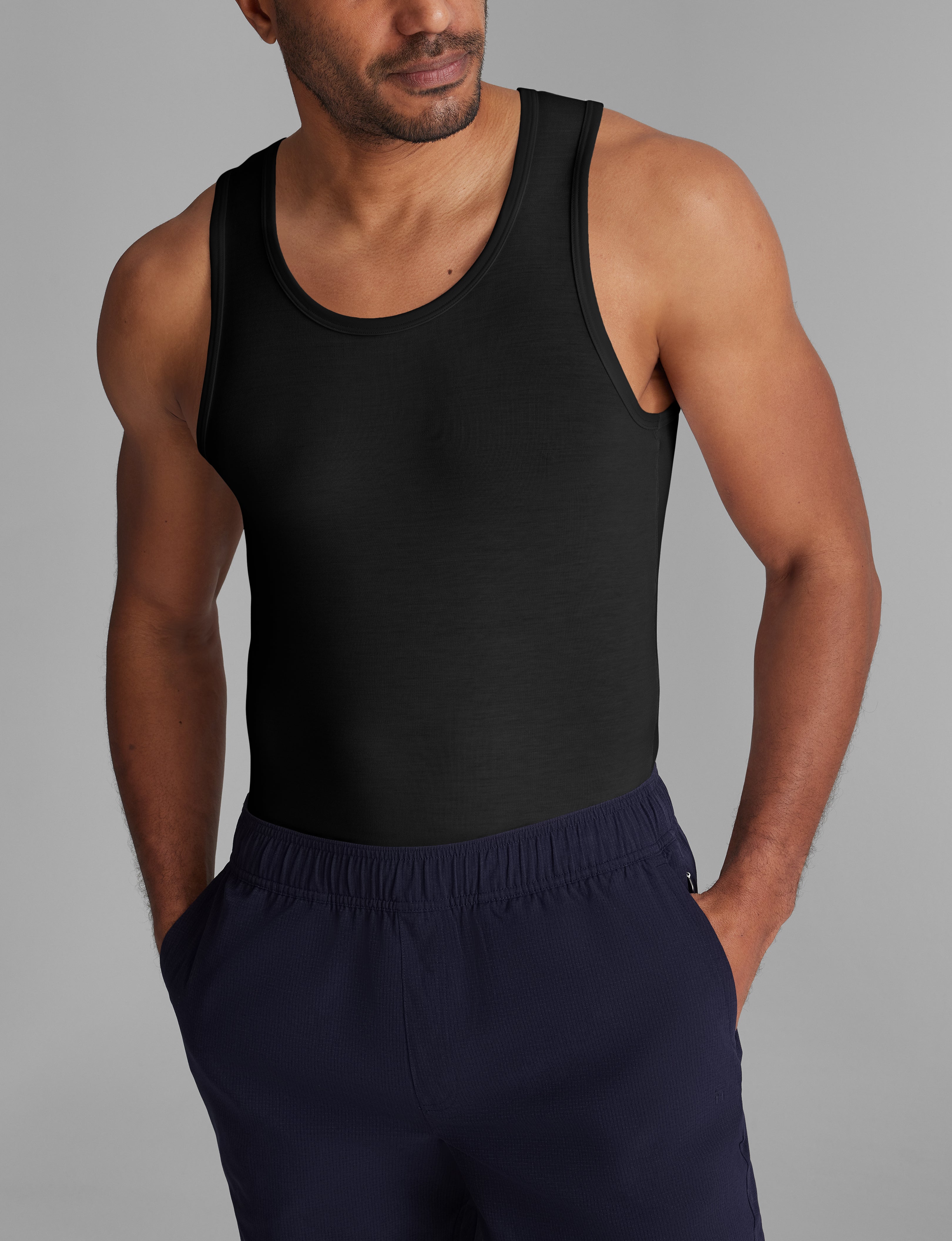 Second Skin Tank Stay-Tucked Undershirt (3-Pack)
