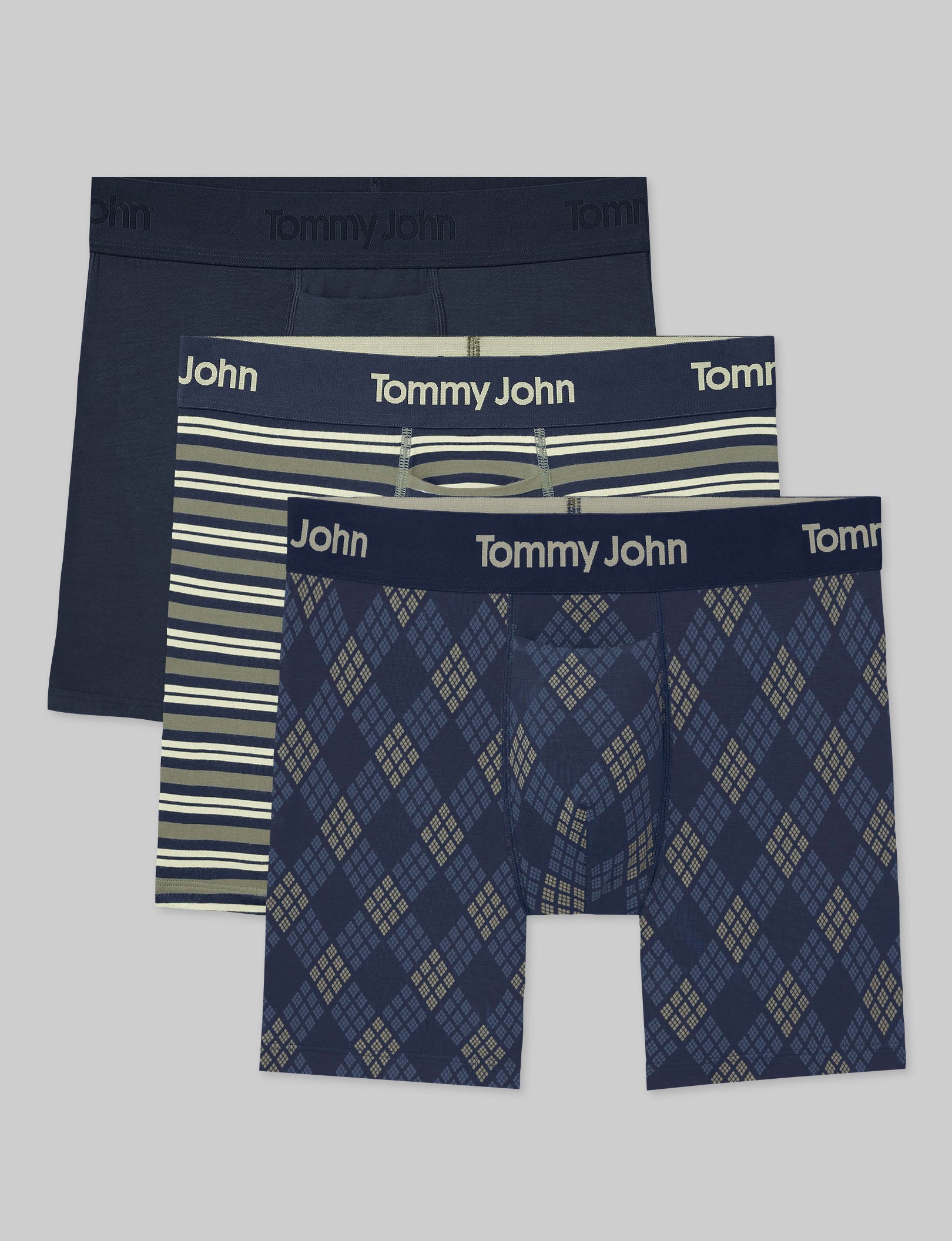 Second Skin Mid-Length Boxer Brief 6" (3-Pack)