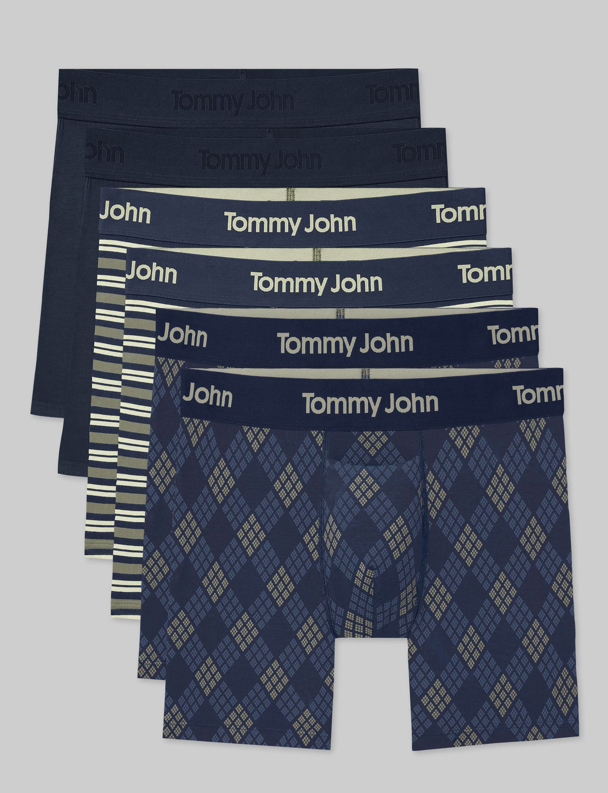 Second Skin Mid-Length Boxer Brief 6" (6-Pack)
