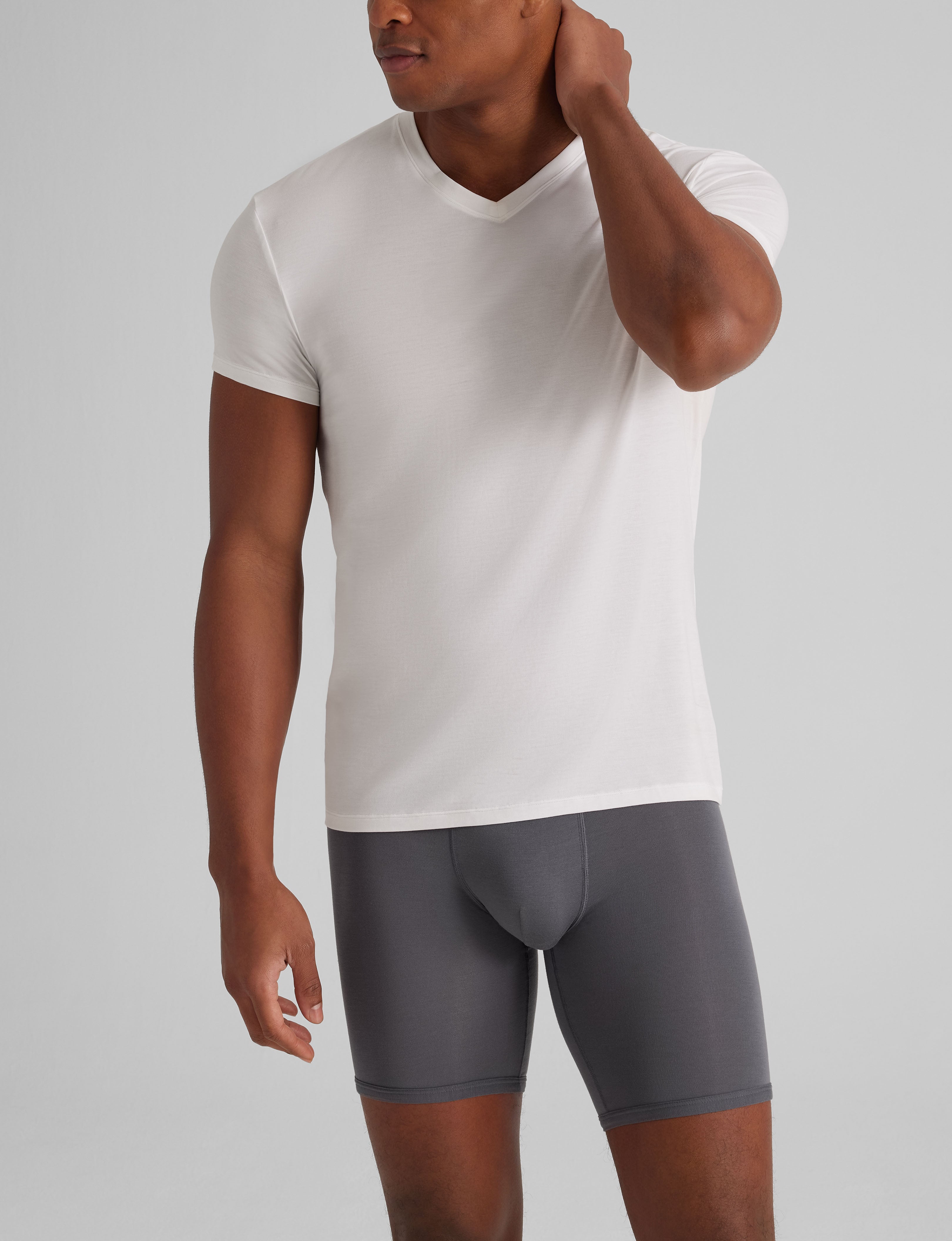 Second Skin High V-Neck Modern Fit Undershirt