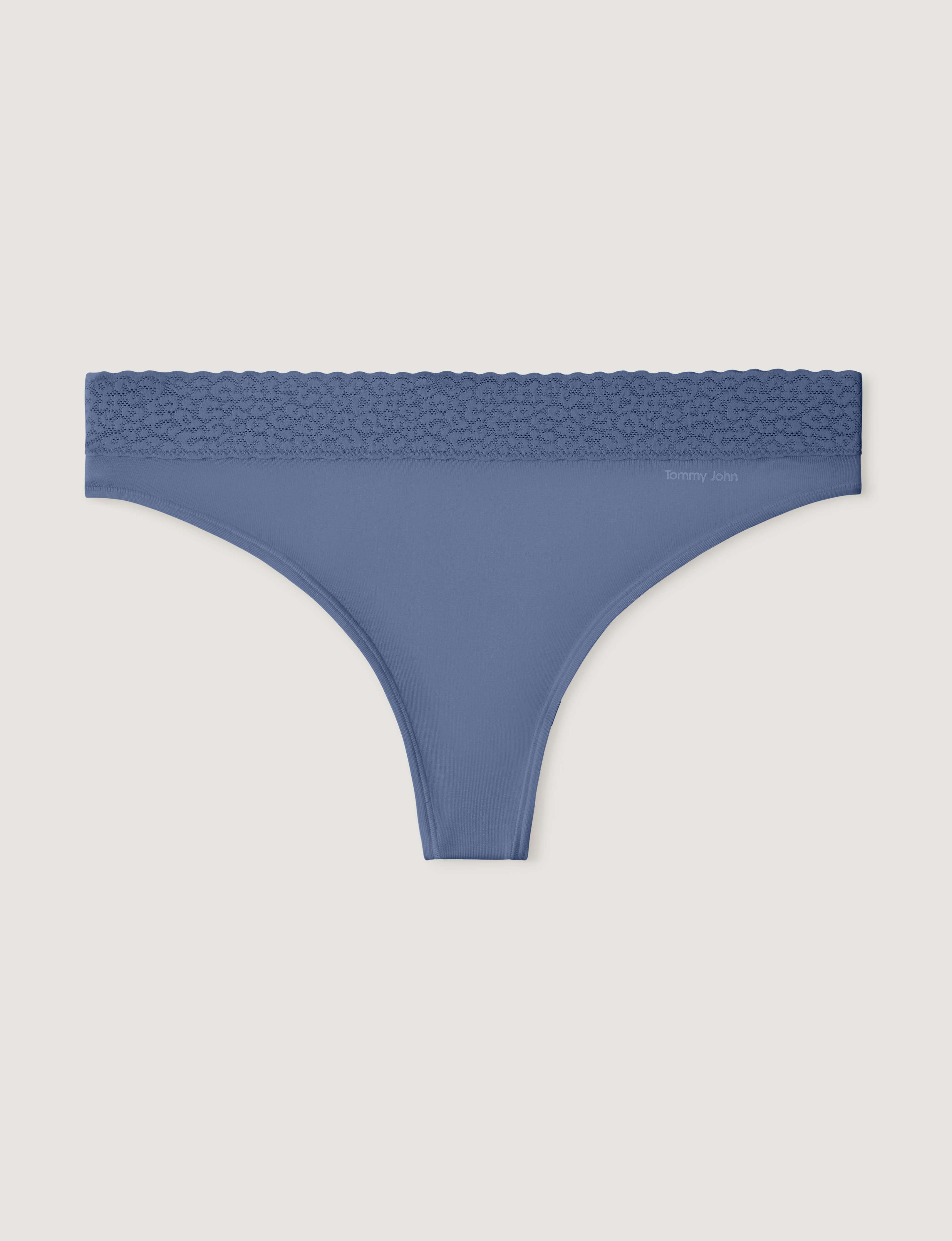 Women's Second Skin Thong, Lace Waist
