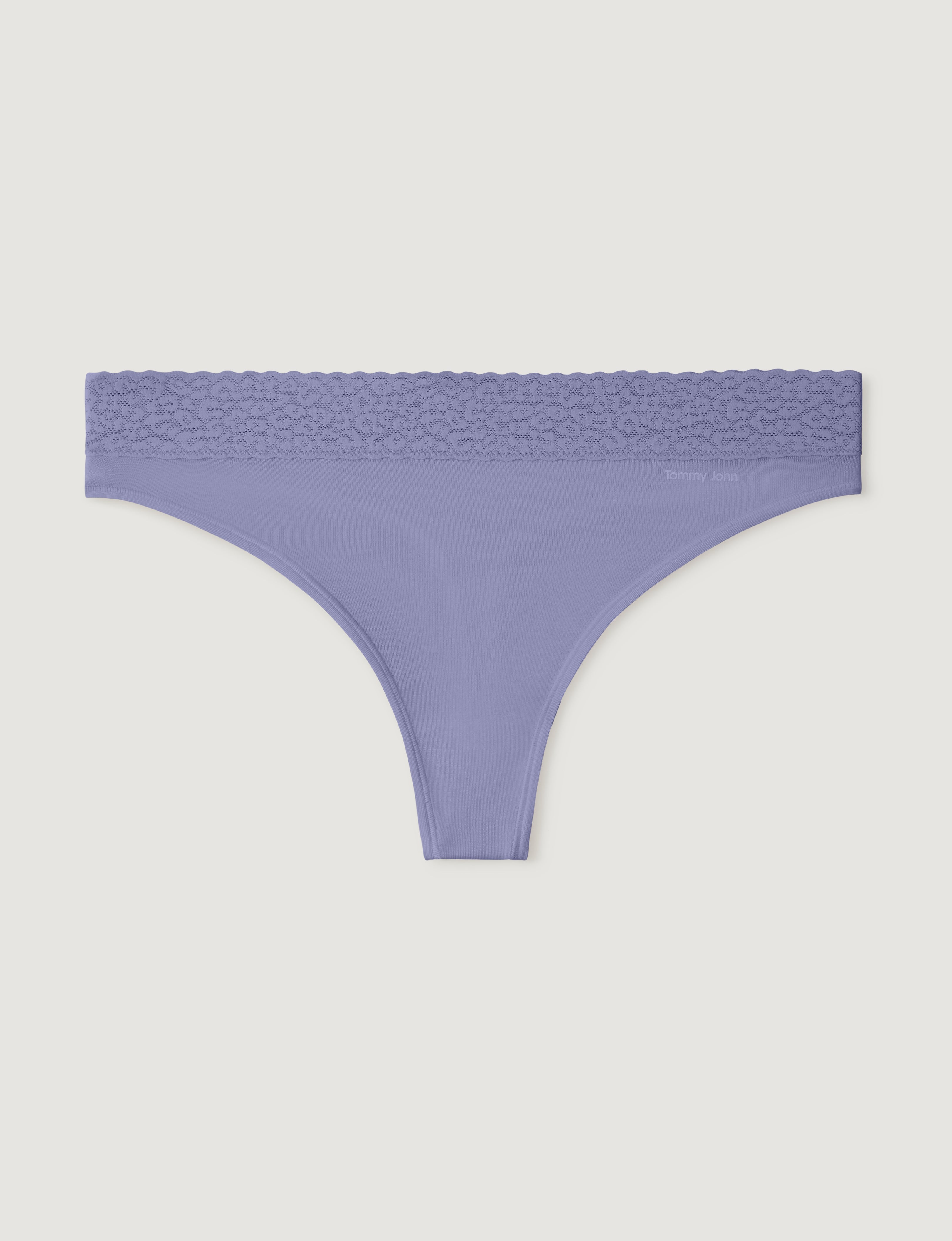 Women's Second Skin Thong, Lace Waist