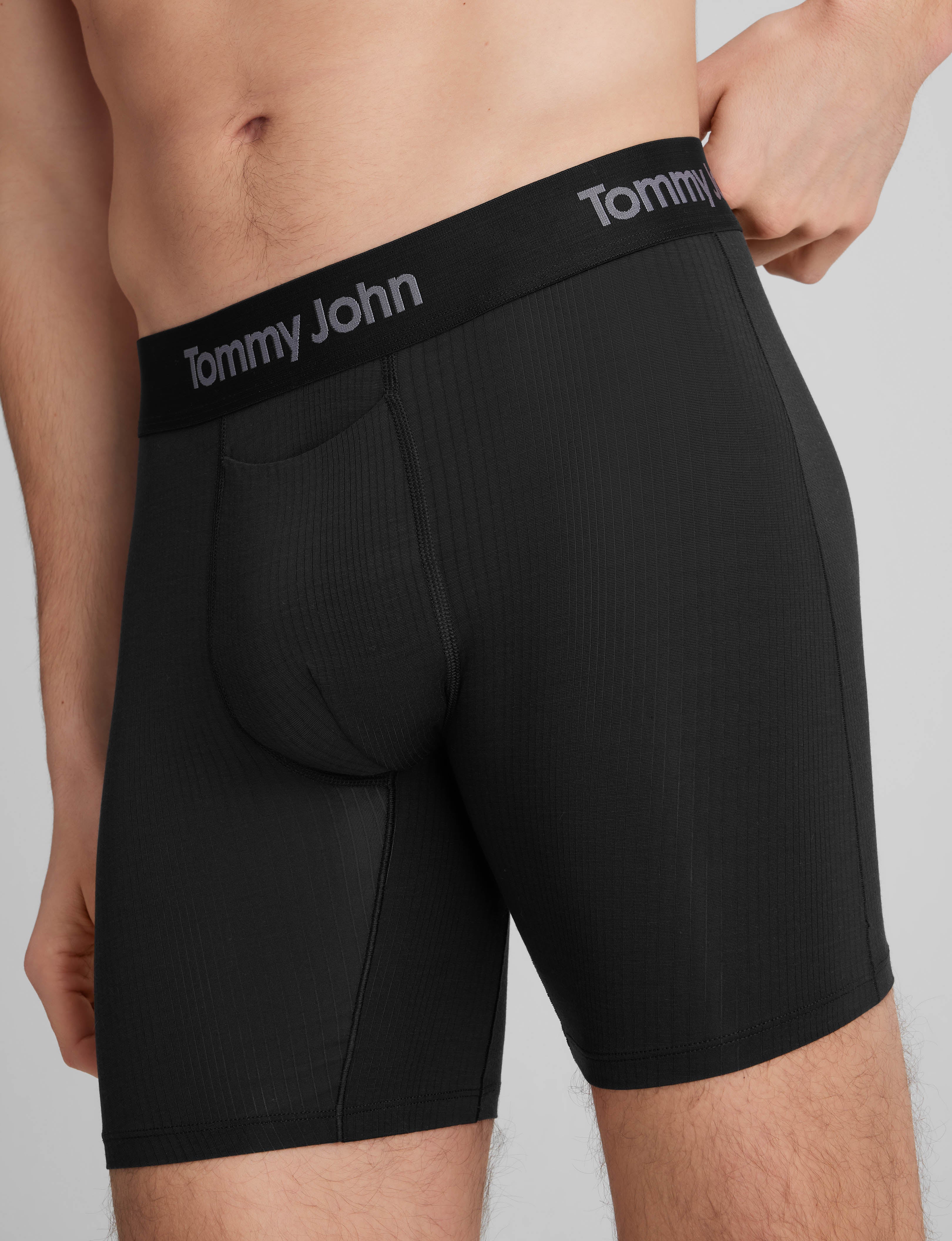 Second Skin Luxe Rib Mid-Length Boxer Brief 6"