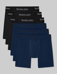 Second Skin Luxe Rib Mid-Length Boxer Brief 6" (6-Pack)