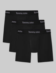Second Skin Luxe Rib Mid-Length Boxer Brief 6" (3-Pack)