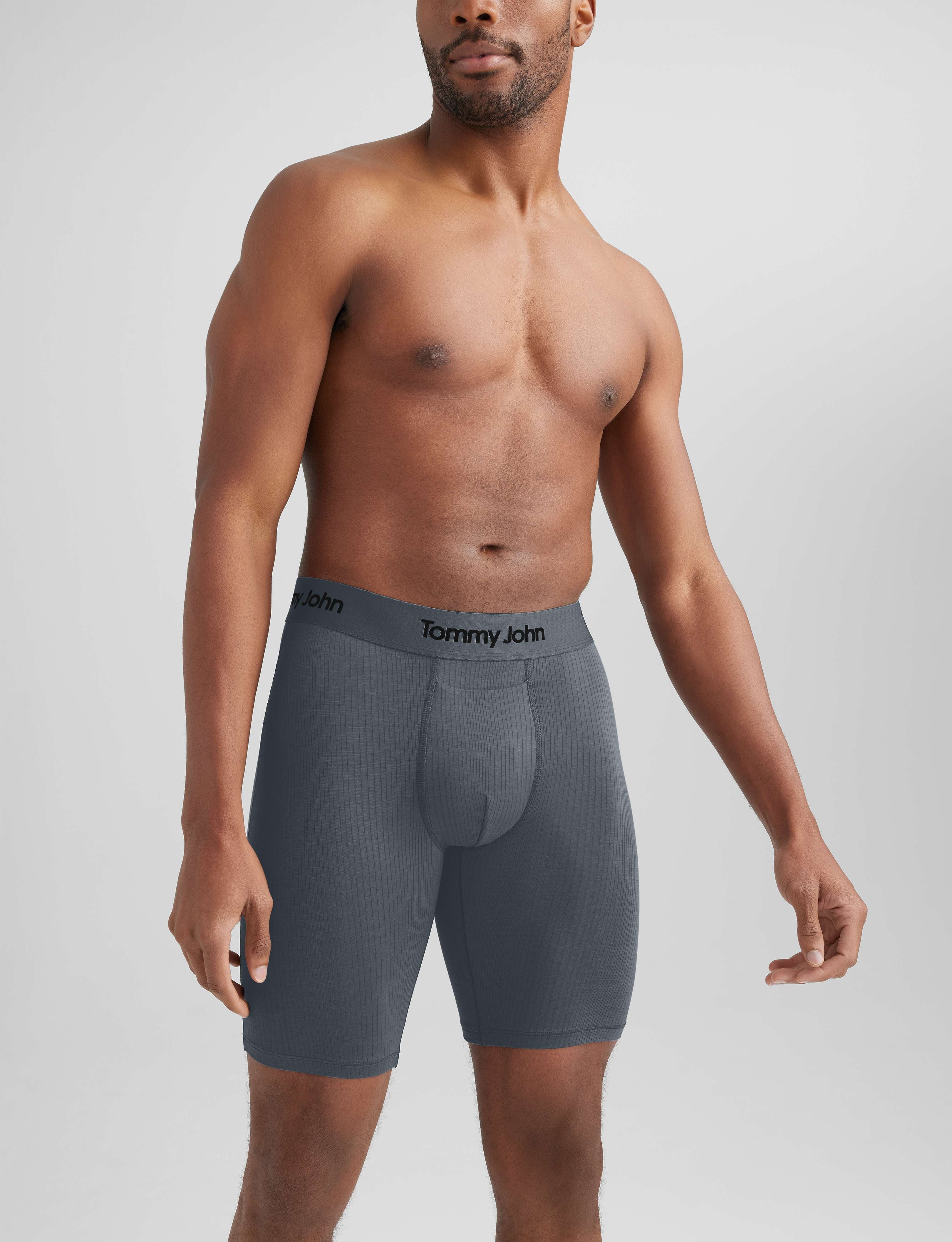 Second Skin Luxe Rib Boxer Brief 8"