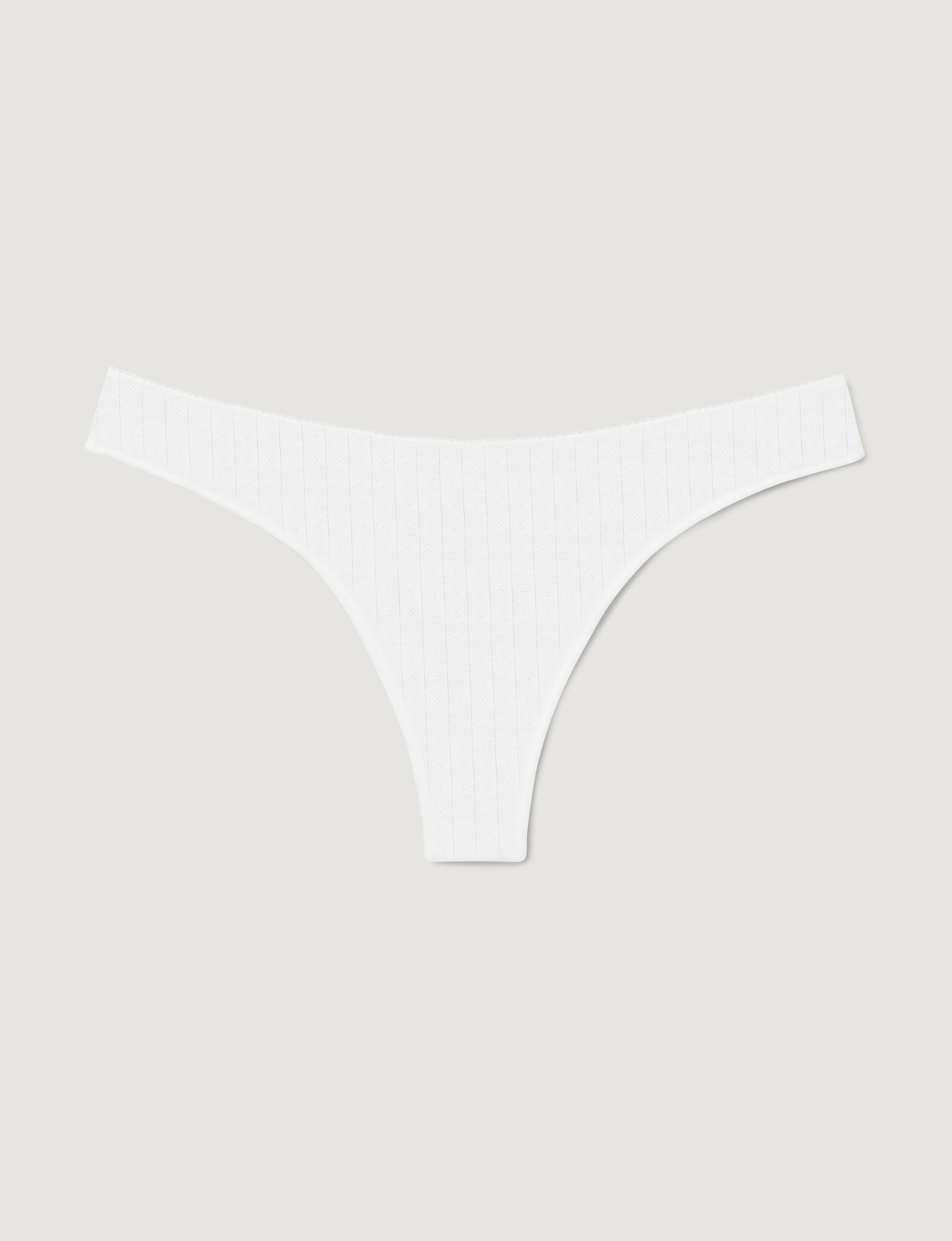Women's Cotton Pointelle Thong
