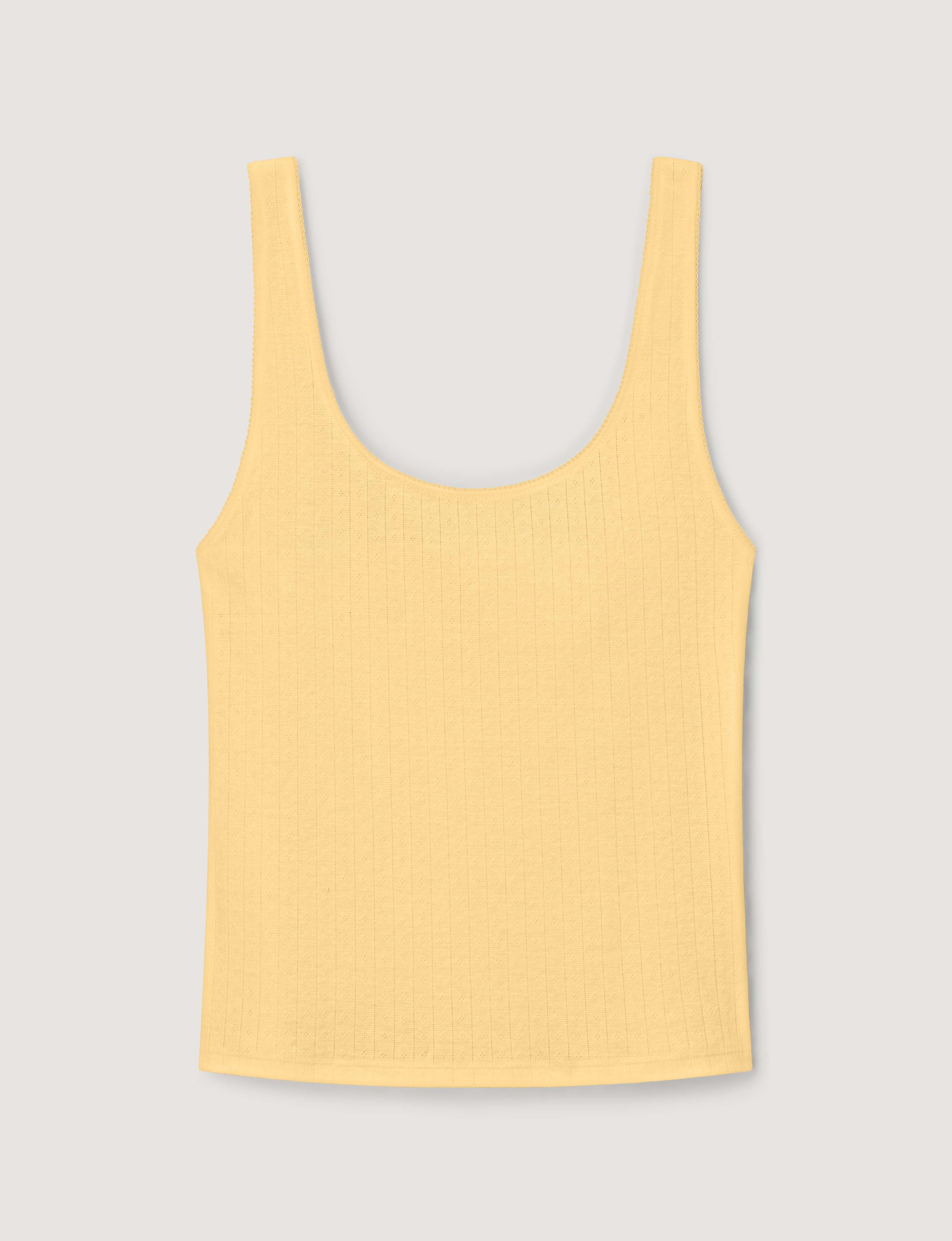 Women's Cotton Pointelle Rib Tank