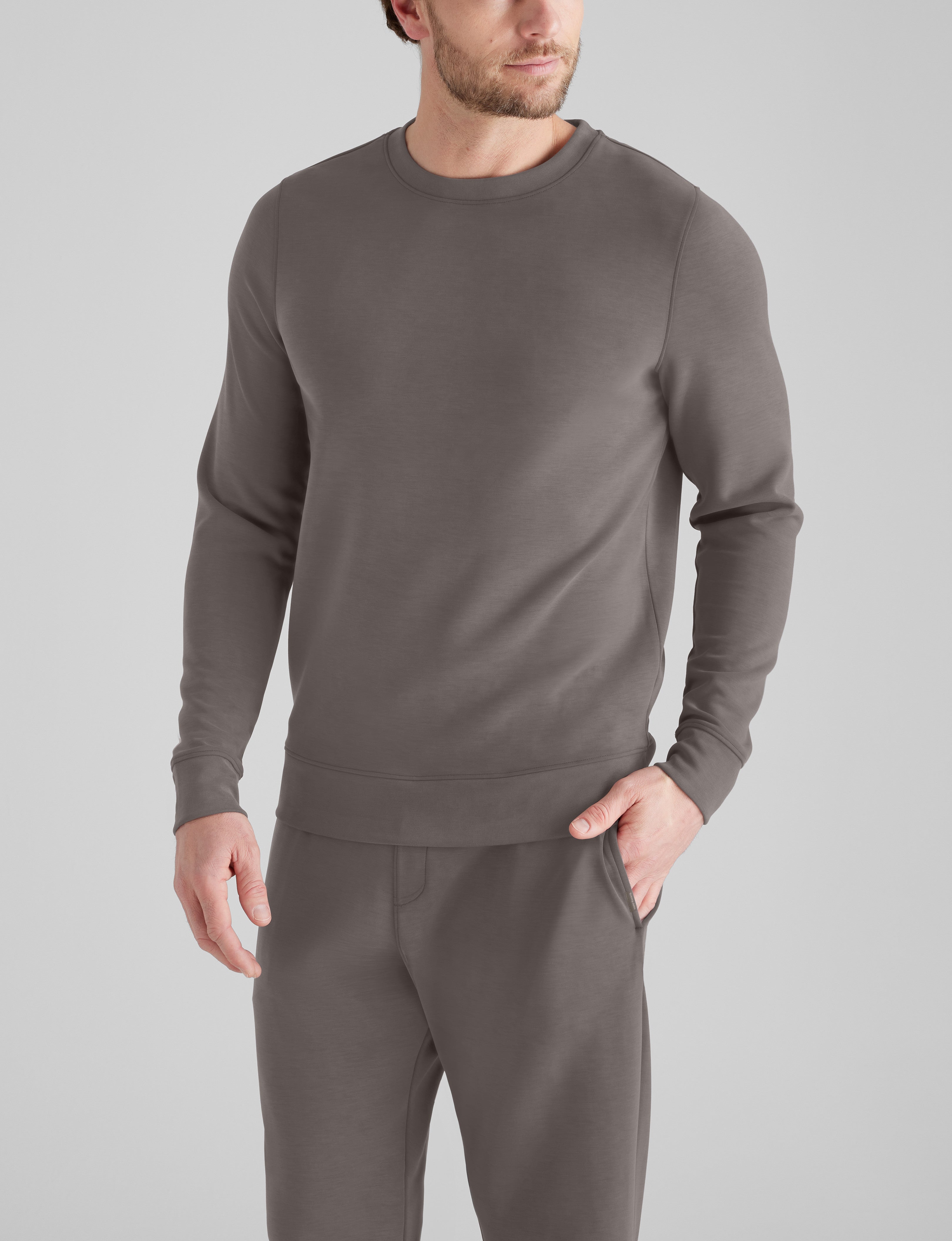 Luxe Traveler Knit Long Sleeve Crew Neck
