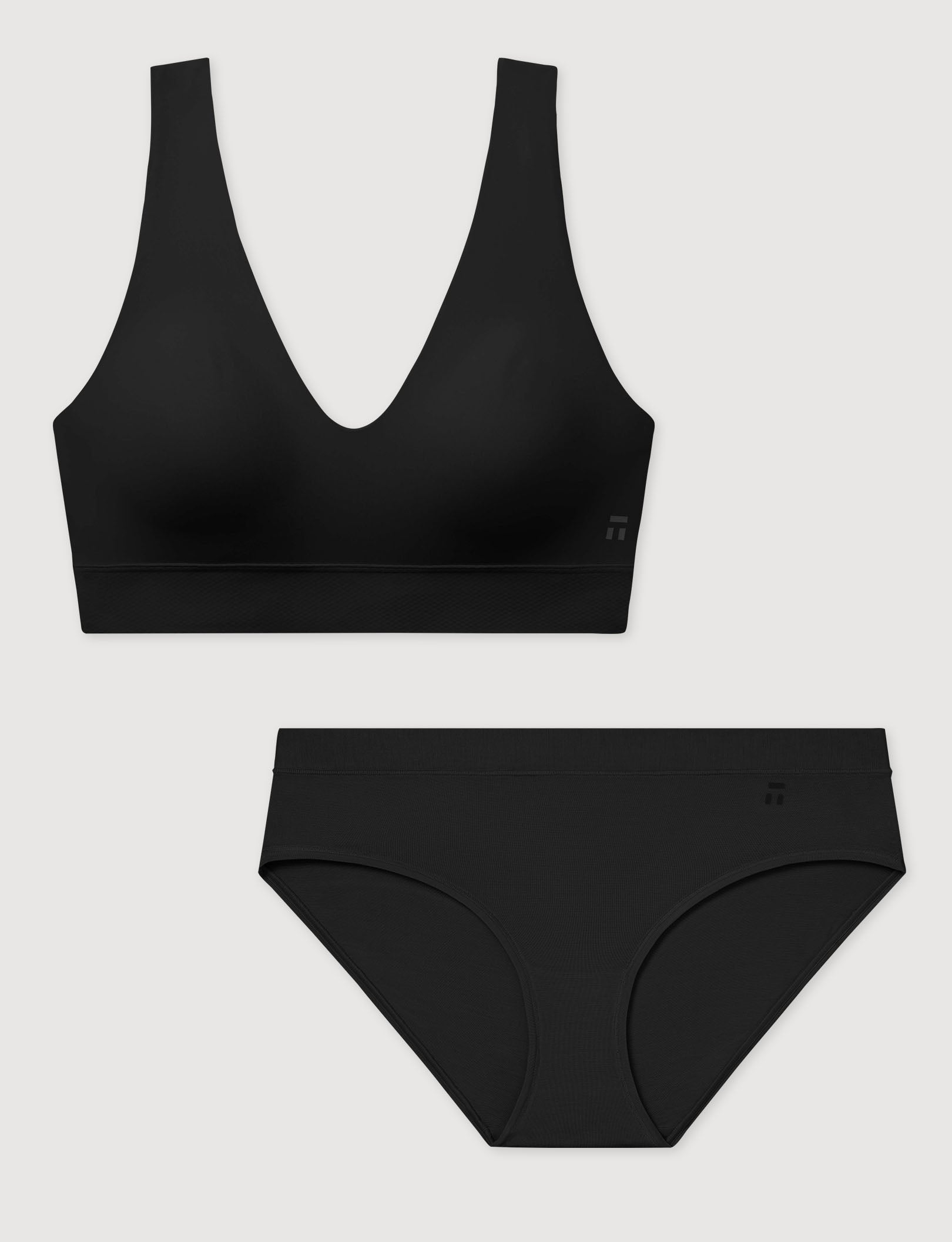 Second Skin Pullover V-Neck Bra & Brief Set