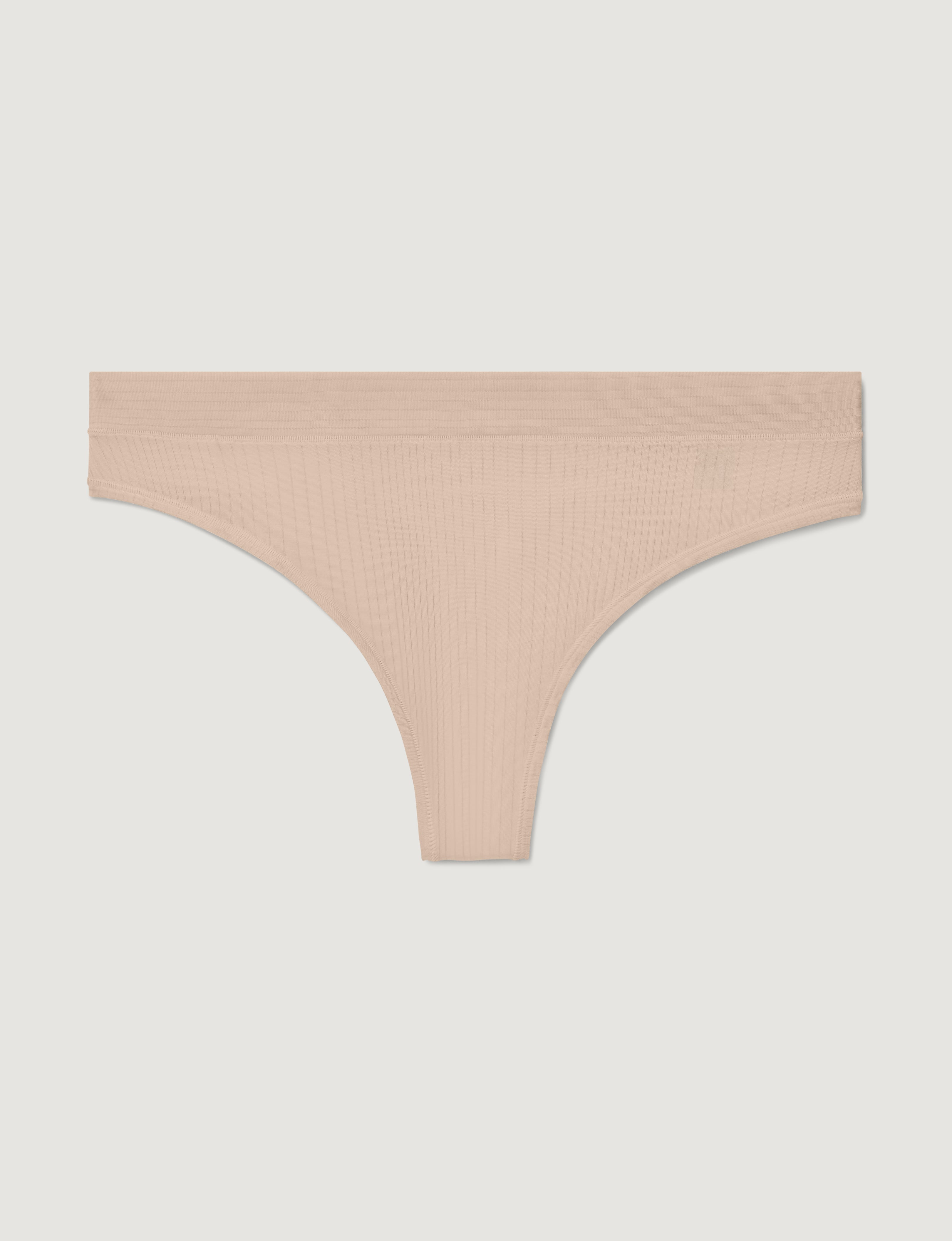Women's Second Skin Luxe Rib Thong