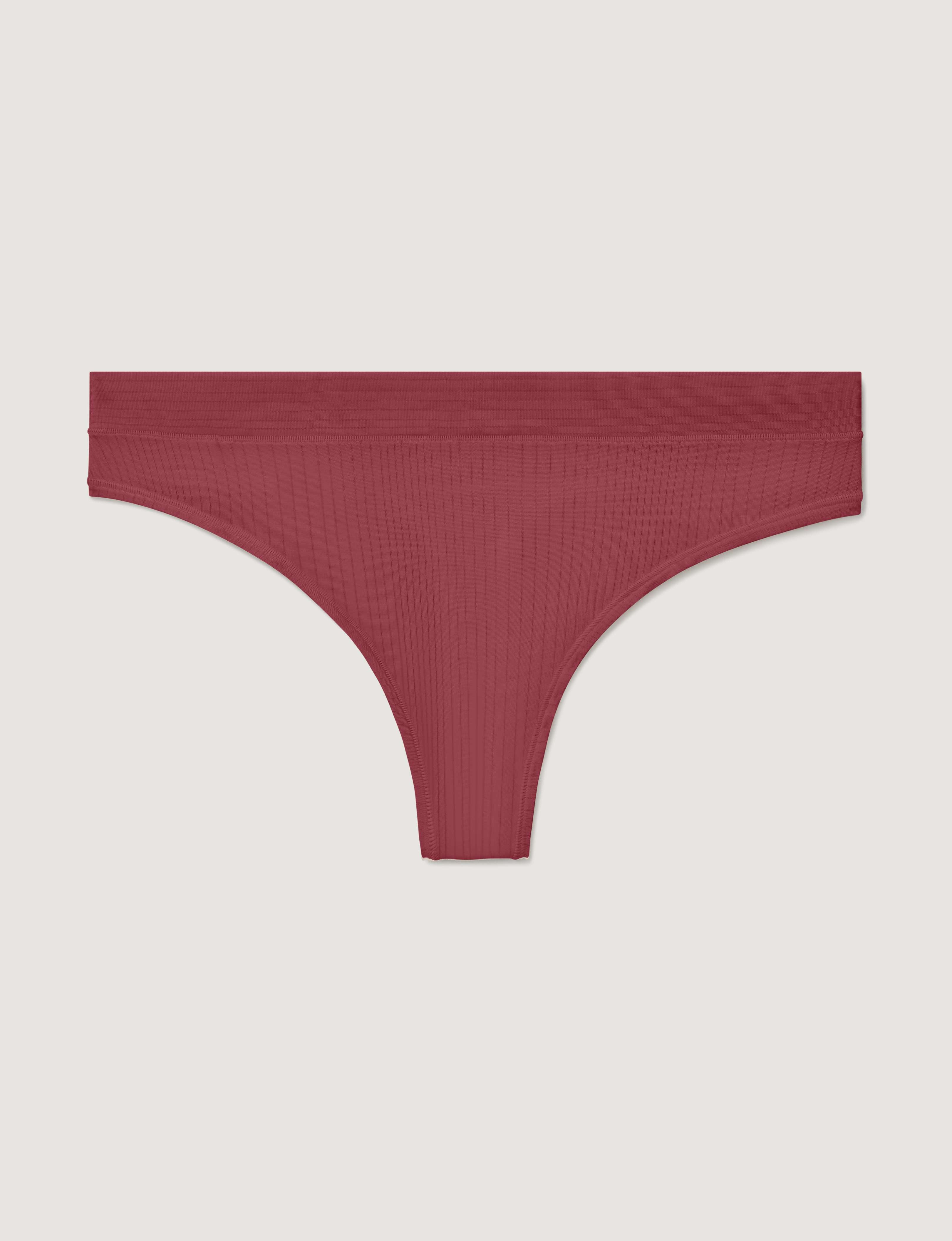 Women's Second Skin Luxe Rib Thong